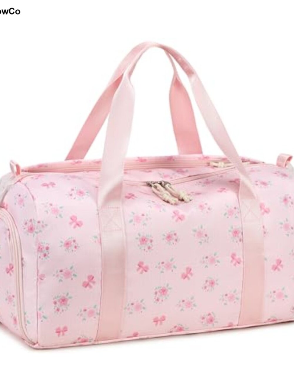 LEDAOU Kids Dance Gym Duffle Bag Polyester Water Resistant Shoe Wet Compartment